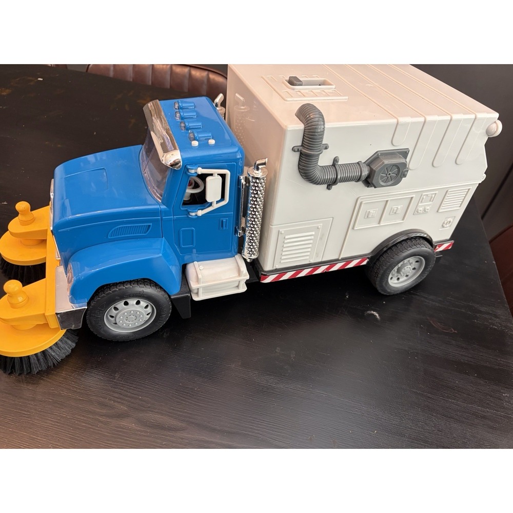 Driven by Battat Standard Series Street Sweeper Truck Lg 21" Works!Lights Sounds